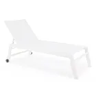 Moderne Garten-Sonnenliege aus Aluminium mit Rädern für den Außenbereich – Franz Viadurini