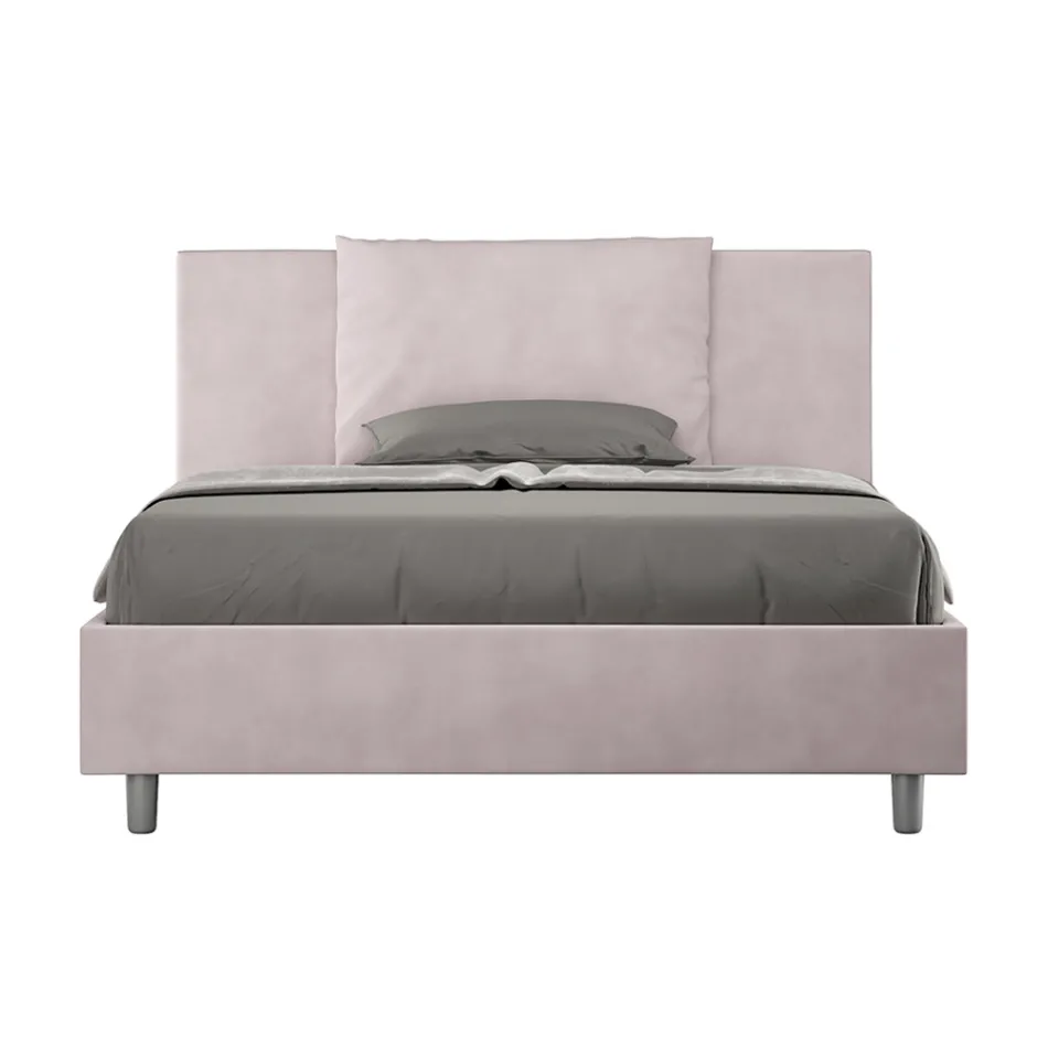 140 x 200 cm Bettkopfteil mit Mikrofaserkissen, hergestellt in Italien – Olympics Viadurini