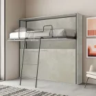 Horizontales Klapp-Etagenbett Made in Italy - Collaborative Viadurini