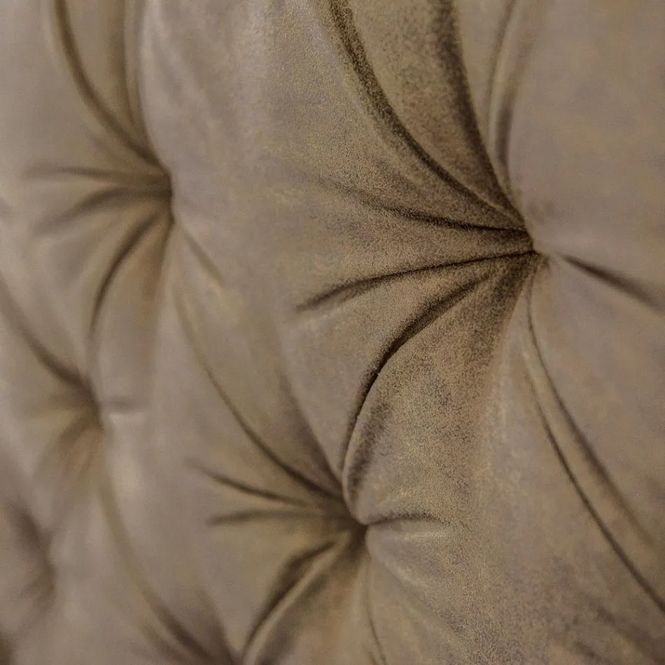 Gepolstertes Doppelbett mit Stauraum aus Stoff oder Öko-Leder, hergestellt in Italien – Euro Viadurini