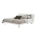 Gepolstertes Doppelbett aus Kunstleder oder Stoff Made in Italy - Armonica