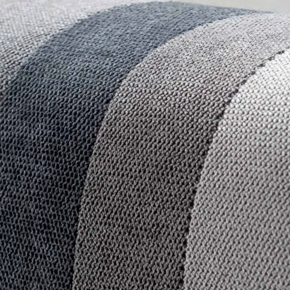 Doppelbett 160x190 mit 2 zweifarbigen vertikalen und parallelen Streifen - Paolo Viadurini