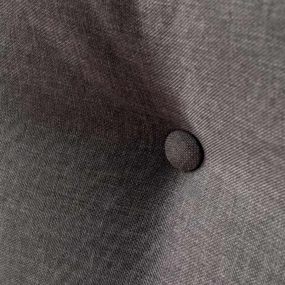 Doppelbett 160x190 mit dekorativen Knöpfen in den Kissen - Strahlen Viadurini