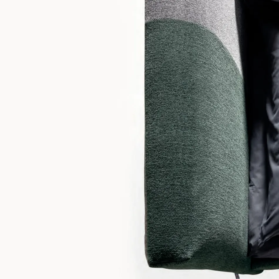 Doppelbett 160x190 mit asymmetrischem zweifarbigem Finish - Jasmine Viadurini