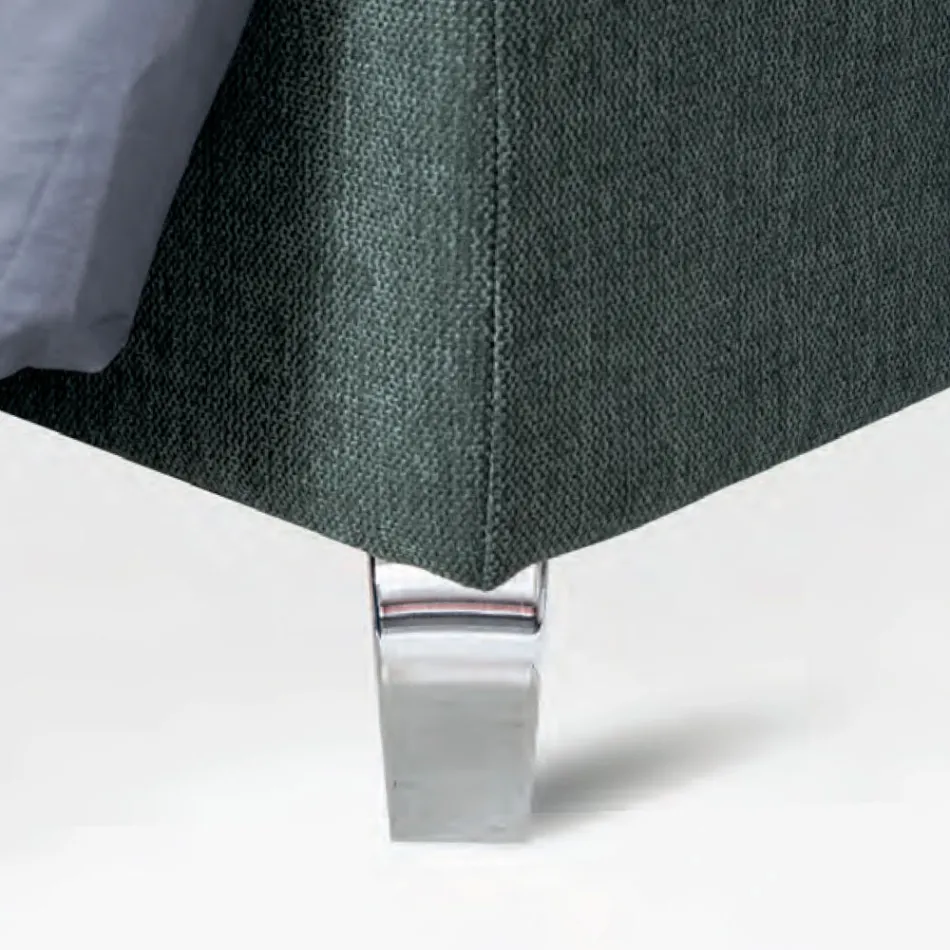 Doppelbett 160x190 mit asymmetrischem zweifarbigem Finish - Jasmine Viadurini
