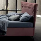 Doppelbett 160x190 mit geschwungenen Linien und doppeltem Steppband - Gioie Viadurini