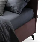 Doppelbett 160x190 mit geschwungenen Linien und doppeltem Steppband - Gioie Viadurini