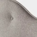 Doppelbett 160x190 mit umlaufendem Rüschenkopfteil und Knöpfen - Rest Viadurini