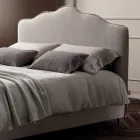 Doppelbett 160x190 mit umlaufendem Rüschenkopfteil Made in Italy - Rest Viadurini