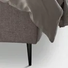 Doppelbett 160x190 mit umlaufendem Rüschenkopfteil Made in Italy - Rest Viadurini