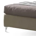 Doppelbett 160x190 mit geschwungenem Kopfteil Made in Italy - Oriente Viadurini