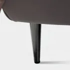 Doppelbett 160x190 mit hohem und gestepptem Kopfteil Made in Italy - Sallie Viadurini