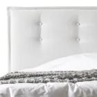 Doppelbett 160x190 aus Stoff mit Kopfteil mit Knöpfen Made in Italy - Dreams Viadurini