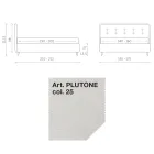 Doppelbett 160x190 aus Stoff mit Kopfteil mit Knöpfen Made in Italy - Dreams Viadurini