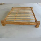 Doppelbett (160 x 200 cm) aus massivem Teakholz - Fresco Viadurini