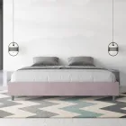 Doppelbett 190 x 200 cm, bezogen mit Mikrofaser, hergestellt in Italien - Athlete Viadurini