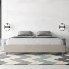 Doppelbett 200x200 cm, bezogen mit Mikrofaser, hergestellt in Italien - Athlete Viadurini