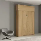 Vertikales Klappbett für Doppelbett mit Wandeinheit - Magiccompare Viadurini
