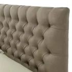 Klassisches Doppelbett mit Box aus Stoff oder Öko-Leder, hergestellt in Italien – Libanon Viadurini