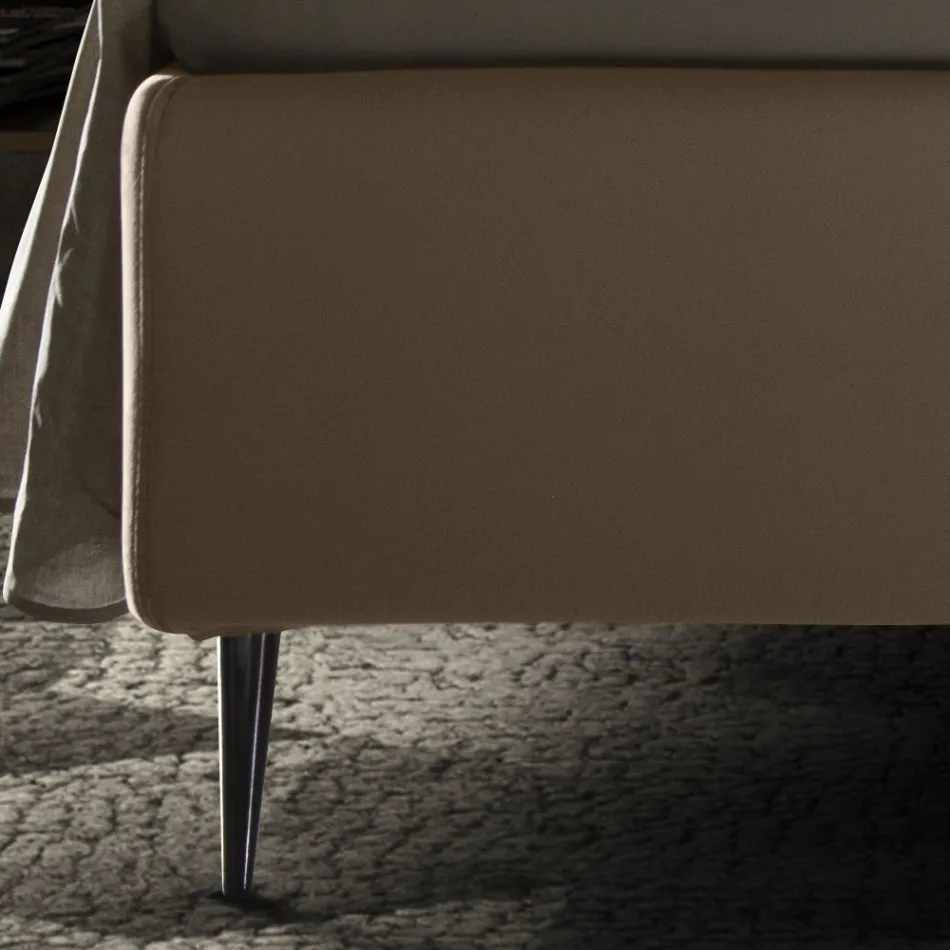 Doppelbett mit Staukasten und Untergestell 160x190 Made in Italy - Sallie Viadurini