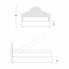Doppelbett mit Stauraum, klassisches Design, Chantal von Bolzan Viadurini