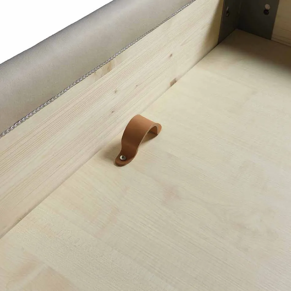 Doppelbett mit Stauraum, zeitgemäßes Design Iorca Bolzan Viadurini