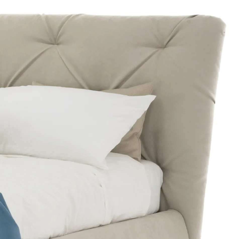 Doppelbett mit modernem Design-Container, hergestellt in Italien – Gaven Viadurini