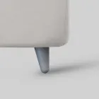 Doppelbett mit optionalem Stauraum, 2 Nachttischen und Matratze – Fiuto Viadurini