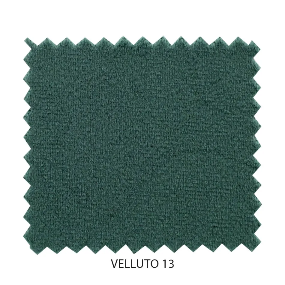 Doppelbett mit gepolstertem Bettrahmen und Eisenkopfteil – Nebbia Viadurini