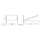 Doppelbett mit gepolstertem Bettrahmen und Eisenkopfteil – Nebbia Viadurini