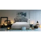 Doppelbett mit gepolstertem Bettrahmen in verschiedenen Ausführungen Made in Italy – Design Viadurini
