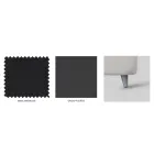 Doppelbett mit gepolstertem Bettrahmen, hergestellt in Italien – Shadow Viadurini