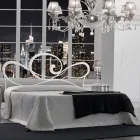 Doppelbett mit Bettrahmen aus Eisen, hergestellt in Italien – Shadow Viadurini