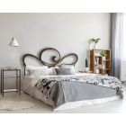 Doppelbett mit Bettrahmen aus Eisen, hergestellt in Italien – Shadow Viadurini