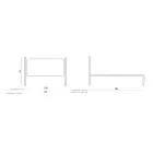 Doppelbett mit Bettrahmen aus Eisen, hergestellt in Italien – Pongo Viadurini