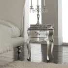 Doppelbett mit Matratze, Kissen und 2 Nachttischen Made in Italy – Laki Viadurini