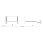 Doppelbett mit passendem Fußteil aus Eisenrohr, hergestellt in Italien – schick Viadurini