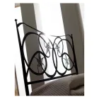 Doppelbett mit Fußteil in verschiedenen Ausführungen, hergestellt in Italien – Natur Viadurini