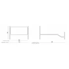 Doppelbett mit Fußteil in verschiedenen Ausführungen, hergestellt in Italien – Natur Viadurini