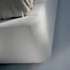 Doppelbett mit Holzstruktur mit Polyurethan überzogen - umgedreht Viadurini