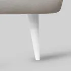 Doppelbett mit eisernem Kopfteil, 2 Nachttischen und Matratze – Design Viadurini