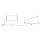 Doppelbett mit Eisenkopfteil und gepolstertem Bettrahmen, hergestellt in Italien – Kenzo Viadurini