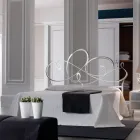 Doppelbett mit massivem Eisenkopfteil, hergestellt in Italien – Nebbia Viadurini