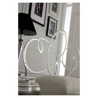 Doppelbett mit massivem Eisenkopfteil, hergestellt in Italien – Nebbia Viadurini