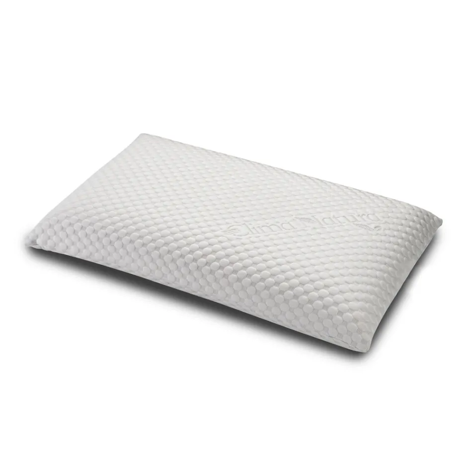 Doppelbett mit Kopfteil mit 2 Kissen, Matratze und 2 Nachttischen – Life Viadurini