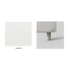 Doppelbett mit Kopfteil aus Öko-Leder oder Stoff, hergestellt in Italien – Buddy Viadurini