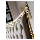 Doppelbett im klassischen Stil aus Eisen und Leder, hergestellt in Italien – King Viadurini