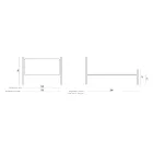 Doppelbett im klassischen Stil aus Eisen und Leder, hergestellt in Italien – King Viadurini