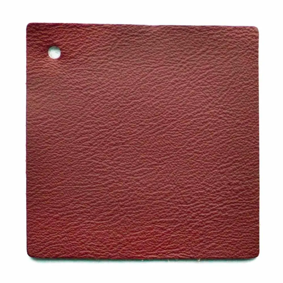 Design-Doppelbett mit lederbezogenem Kopfteil Menardo Viadurini