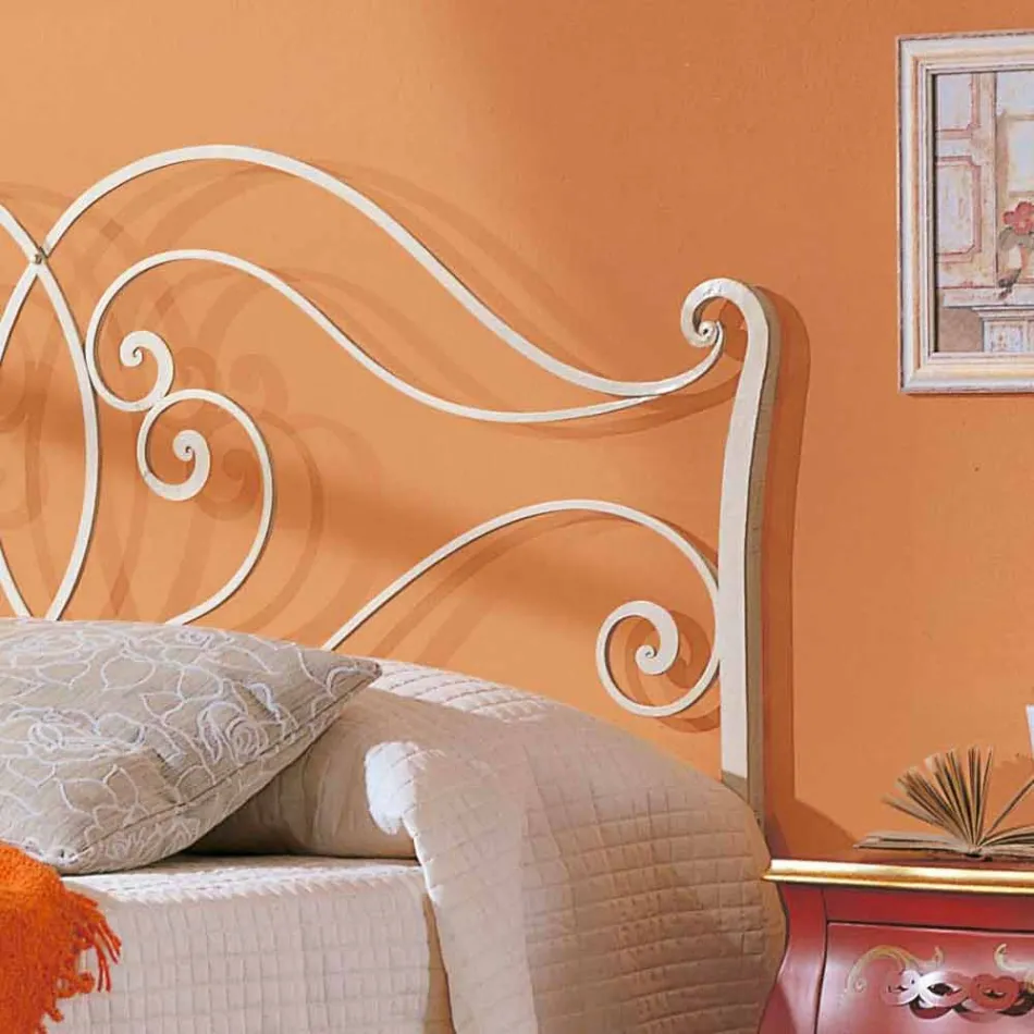 Doppelbett aus massivem Eisen Allie Design, made in Italy Viadurini